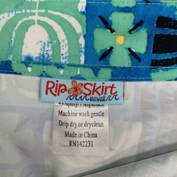 RipSkirt Rip Skirt Women M Medium Tribal Hook Loop Wrap Lightweight Hawaii Beach - Picture 4 of 11